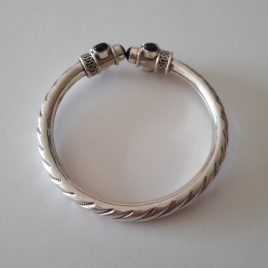 473-1220 Onyx silver bracelet bracelet (2)
