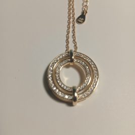 572-1225 Collar argent daurat i circonites - Àngels Canut